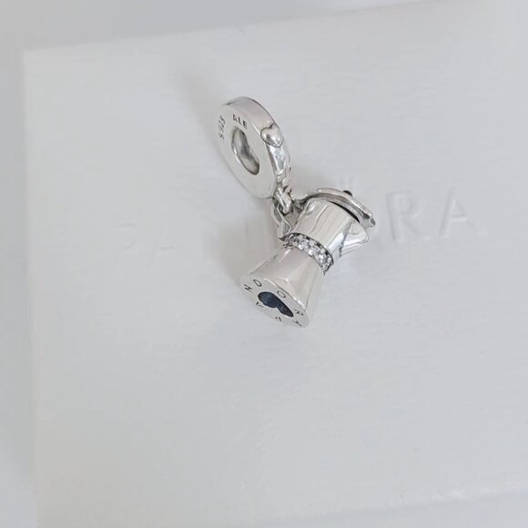 Pandora Moka Pot Dangle Charm S925 Silver with box - Picture 2 of 7
